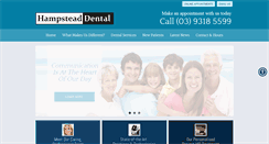 Desktop Screenshot of hampsteaddental.com.au